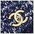 Borsa Chanel 92991 in tweed e pelle blu navy - vista 4