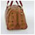 MCM Visetos logogramme Leather Marrone  - vista 4