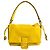 Fendi Mamma Baguette Medium in pelle nappa gialla Giallo Gold hardware