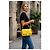 Fendi Mamma Baguette Medium in pelle nappa gialla Giallo Gold hardware - vista 3