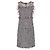 Chanel Tweed-Kleid mit Hahnentrittmuster Schwarz Weiß Rot - Ansicht 3