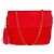 Chanel Classica Matelassé Borsa a Tracolla in Pelle Scamosciata Rossa con Nappa Rosso