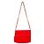 Chanel Classica Matelassé Borsa a Tracolla in Pelle Scamosciata Rossa con Nappa Rosso - vista 2
