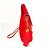Chanel Classica Matelassé Borsa a Tracolla in Pelle Scamosciata Rossa con Nappa Rosso - vista 3