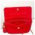 Chanel Classica Matelassé Borsa a Tracolla in Pelle Scamosciata Rossa con Nappa Rosso - vista 9