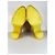 Botines Alexander Wang de cuero grabado beige con tacones amarillos - vista 5