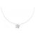 Autre Marque Collana a Fiore in Diamanti in Oro Bianco Au750 Argento