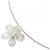 Autre Marque Collana a Fiore in Diamanti in Oro Bianco Au750 Argento - vista 3