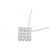 Autre Marque Collana di Diamanti Pt900 K18WG Argento - vista 3