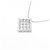 Autre Marque Collana di Diamanti Pt900 K18WG Argento - vista 4
