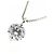 Autre Marque Platin-Solitär-Diamantkette Silber - Ansicht 3