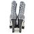 Stivali JIMMY CHOO Nero Argento Blu - vista 5