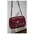 Chanel Classic Matelassé Borsa in Pelle Liscia Rossa Rosso Bordò - vista 5