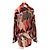 Autre Marque AZ FACTORY Gemusterte Seidenbluse Rot - Ansicht 2