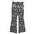 Montblanc Calça estampada preto e branco