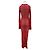 Autre Marque Langes Spitzenkleid Rot - Ansicht 2