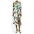 Autre Marque Midikleid mit buntem Blumenprint - Größe UK 6 Mehrfarben - Ansicht 3