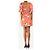 Self portrait Mini-Kleid mit orangefarbenem Blumendruck - Größe UK 6 - Ansicht 2
