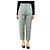 Acne Pantalones de algodón azul con vuelta - talla UK 8