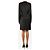 Totême Schwarzes Mini-Satin-Kleid mit langen Ärmeln - Größe UK 8 - Ansicht 2