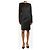Totême Schwarzes Mini-Satin-Kleid mit langen Ärmeln - Größe UK 8 - Ansicht 3
