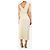 Self portrait Ärmelloses Mini-Kleid in Creme mit Raffungen - Größe UK 8 Roh - Ansicht 2