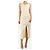 Self portrait Ärmelloses Mini-Kleid in Creme mit Raffungen - Größe UK 8 Roh - Ansicht 3