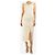 Self portrait Ärmelloses Mini-Kleid in Creme mit Raffungen - Größe UK 8 Roh - Ansicht 4