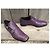 Double Prada Mocassins de Couro Roxo com Fivela Dupla - vista 2