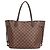 Borsa Tote Louis Vuitton Neverfull MM Damier Marrone Damier ebene