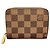 Portafoglio Zippy in tela Damier Louis Vuitton Marrone Damier ebene