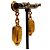 Timeless Orecchini Chanel Vintage Gripoix Swing D'oro - vista 2