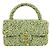 Chanel Vintage CC Coco Mark Logo Handtasche Grün