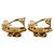 Orecchini a clip Chanel Vintage Coco Mark D'oro - vista 5