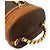 Loewe Velázquez Vintage Twist Handle Leder Schultertasche Braun - Ansicht 4