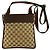 Mini borsa a tracolla Gucci Sherry Line GG Logo Pattern Marrone Rosso Verde