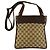Mini borsa a tracolla Gucci Sherry Line GG Logo Pattern Marrone Rosso Verde - vista 3