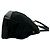 Mini borsa tote in nylon e pelle con placca logo triangolare nera Prada Nero - vista 6