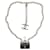 Collana Chanel B23C Perle e Charm Mini Borsa Matelassé Nero Bianco D'oro