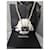 Collana Chanel B23C Perle e Charm Mini Borsa Matelassé Nero Bianco D'oro - vista 2