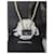 Collana Chanel B23C Perle e Charm Mini Borsa Matelassé Nero Bianco D'oro - vista 4