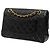 Chanel Black Medium Classic Lambskin Double Flap Schwarz - Ansicht 2
