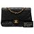 Chanel Black Medium Classic Lambskin Double Flap Schwarz - Ansicht 8