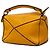 Borsa Satchel Puzzle Mini in pelle di vitello gialla LOEWE Giallo Senape - vista 2