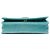 Portafoglio Boy Chanel in velluto trapuntato blu con catena Turchese - vista 3
