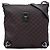 Gucci Borsa a tracolla Abbey GG Nylon marrone con anello a D Marrone scuro