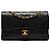 Chanel Black Small Classic Lambskin Double Flap Nero