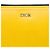 Clutch CD Diamond in tela rivestita gialla Dior Giallo - vista 4