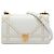 Diorama Flap in agnello borchiato bianco Medium Crudo