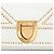 Diorama Flap in agnello borchiato bianco Medium Crudo - vista 6